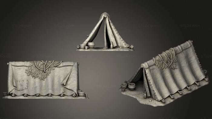 Miscellaneous figurines and statues (Tent, STKR_1808) 3D models for cnc